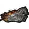 Iron Horse Motorcycle with Flames Biker Patch