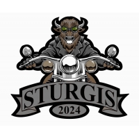 Sturgis 2024 Patch Buffalo Biker Riding Motorcycle