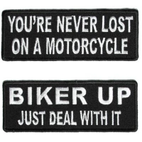 Funny Biker Saying Embroidered Patches 