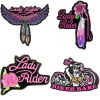 Shop Lady Rider Patches | Embroidered Biker Chick Patches