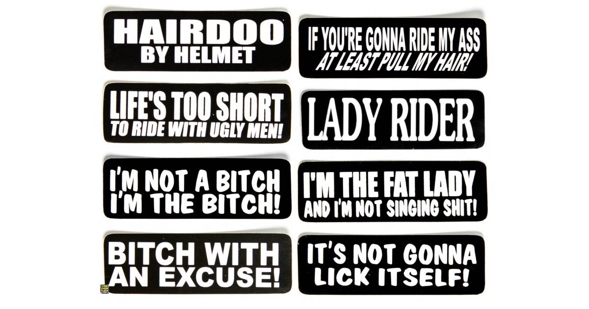Lady Rider Stickers