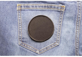 Shop Black Twill Blank Embroidered Patches