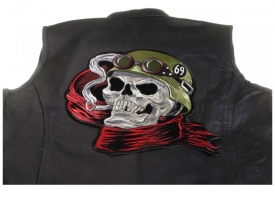 Large Sew-on Patches for the Back of Leather Biker Jackets and Vests Large Sew-on Patches for the Back of Leather Biker Jackets and Vests