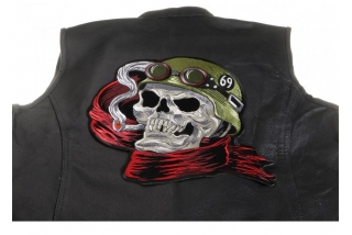 Large Sew-on Patches for the Back of Leather Biker Jackets and Vests Large Sew-on Patches for the Back of Leather Biker Jackets and Vests