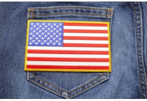 5 Inch American Flag Patches