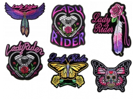 Large Lady Rider Patch for Back of Biker Jackets by Ivamis Patches