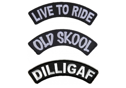 Detroit Rocker Patch Small Embroidered Motorcycle NEW Biker Vest Patch