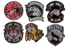 Lone Wolf Biker Patches