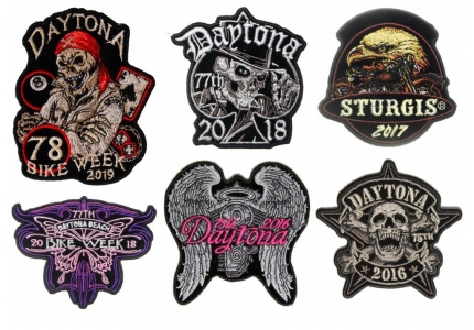 White Border 69 Diamond Bikers Embroidered Cloth Patch Badge