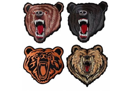 Wild Animals Embroidered Iron On Patch Southwest Design Bear