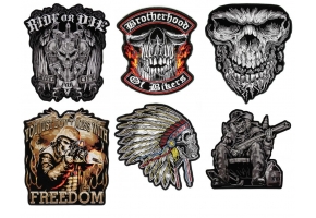 Large Skull Patches by Hot Leathers