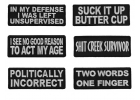 Black White Funny Patches