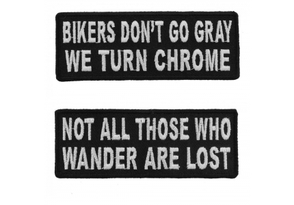 BIKER SLOGAN MESSAGE SEW ON PATCH NUMBER 3034 IRON ON PATCH: 