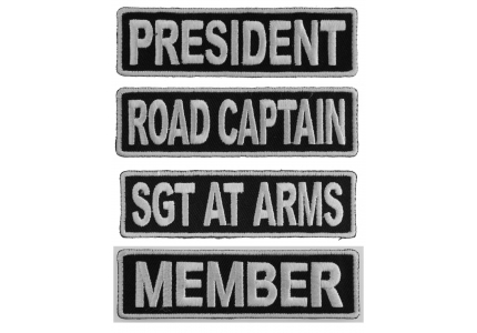 Road Captain Embroidered Iron On Patch Biker Motorcycle 236-M 