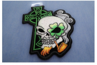 Christian Cross Patches with Skull Designs Christian Cross Patches with Skull Designs