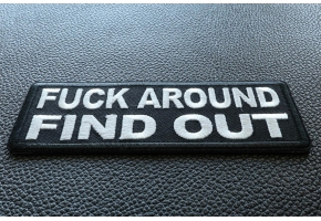 Patches that says Fuck