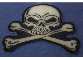 Black and White Skull Patches Black and White Skull Patches