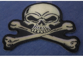 Black and White Skull Patches