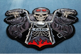 Large Skull Back Patches Large Skull Back Patches
