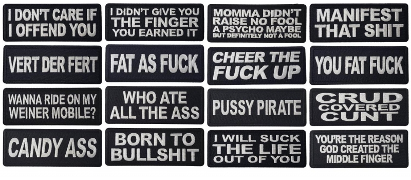 New Patches! The profane ones
