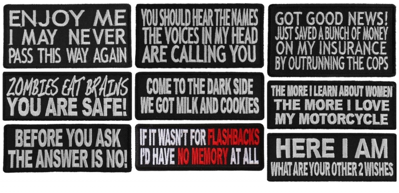 Save Big with Clearance Sale. Saying Patches 50% Off