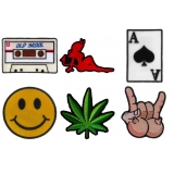Novelty Iron on Patches Embroidered Old Designs Novelty Iron on Patches Embroidered Old Designs