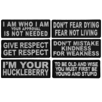 Iron on Patches with Embroidered Inspirational Quotes