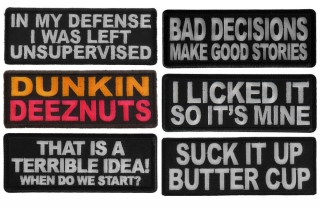 Funny Patches to decorate clothing