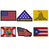 Iron on Embroidered Flag Patches Iron on Embroidered Flag Patches