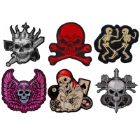 Embroidered Patches of Skull Designs