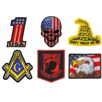 Iron on Patriotic Patches embroidered for Patriot Americans