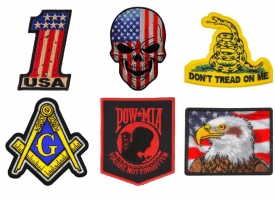 Iron on Patriotic Patches embroidered for Patriot Americans