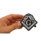 2B1 ASK1 Mason Symbol Patch | Embroidered Patches 2B1 ASK1 Mason Symbol Patch shown on hand for size comparison