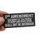 2nd Amendment, The Right of The People To Keep and Bear Arms, Shall Not Be Infringed Patch shown on hand for size comparison
