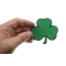 3 Leaf Clover Shamrock Patch | Embroidered Patches 3 Leaf Clover Shamrock Novelty Iron on Patch shown on hand for size comparison