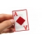 Ace Of Diamonds Patch Ace Of Diamonds Novelty Iron on Patch shown on hand for size comparison