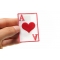 Ace Of Hearts Patch | Embroidered Patches Ace Of Hearts Novelty Iron on Patch shown on hand for size comparison