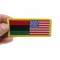 African American Flag Patch | Embroidered Patches African American Flag Patch shown on hand for size comparison