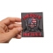 American Infidel Patch With Skull | US Military Veteran Patches American Infidel Skulls and Guns  Patch, Skull Patches shown on hand for size comparison