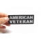 American Veteran Patch American Veteran Patch, Military Vet Patches shown on hand for size comparison