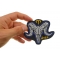 Aries Skull Zodiac Sign Patch Aries Skull Zodiac Sign Patch, Skull Patches shown on hand for size comparison