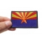 Arizona State Flag Patch Arizona State Flag Patch shown on hand for size comparison