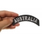 Australia Small Rocker Patch Australia Small Rocker Patch shown on hand for size comparison