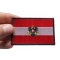 Austrian Flag Patch Austrian Flag Patch shown on hand for size comparison