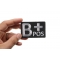 B POSITIVE Blood ID Patch B POSITIVE Blood Type Patch, Iron on Patch, Embroidered shown on hand for size comparison