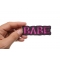 Babe Patch | Embroidered Patches Babe Patch shown on hand for size comparison