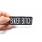 Biker Bitch Patch | Embroidered Patches Biker Bitch Patch, Biker Saying Patches shown on hand for size comparison