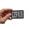 Biker Lives Matter Patch Biker Lives Matter Patch, Biker Saying Patches shown on hand for size comparison