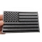 Black and Gray American Flag Patch Black and Gray American Flag Patch shown on hand for size comparison