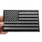 Black and White American Flag Patch with Black Borders Black and White American Flag Patch with Black Borders shown on hand for size comparison